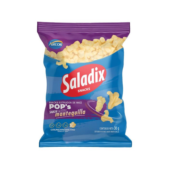 Snacks Saladix Pops Mantequilla Bolsa X 30G
