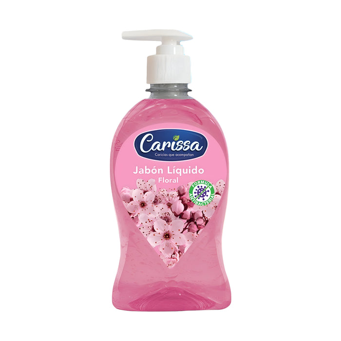 Jabón Liquido Carissa Floral Con Dosificador X 360Ml