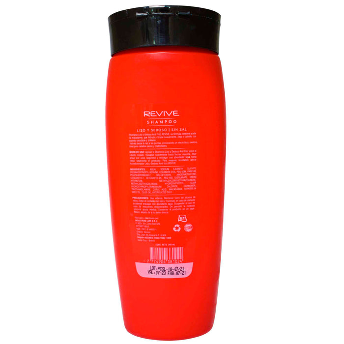 Revive Shampoo Liso Y Sedoso Sin Sal X 340Ml