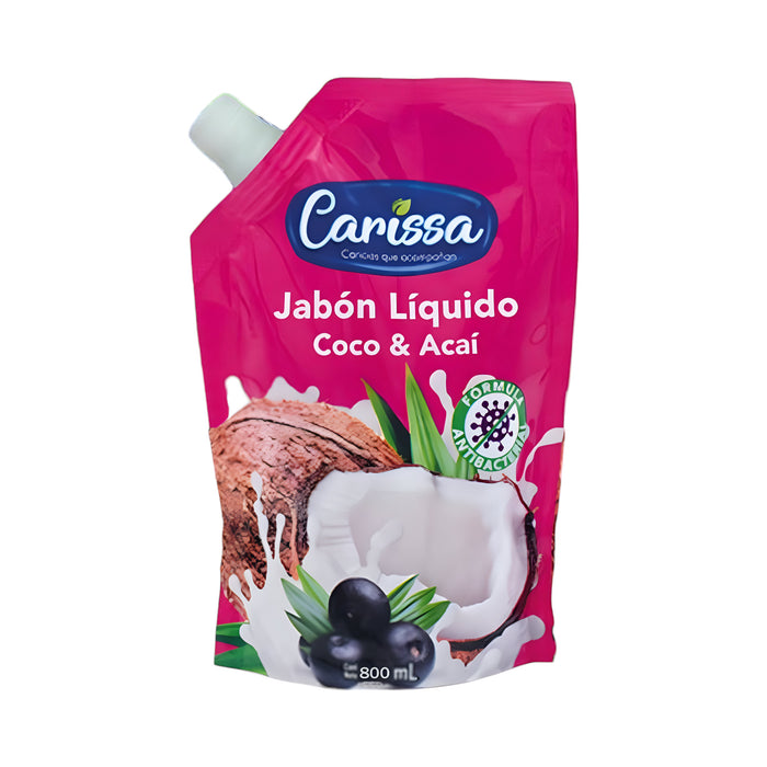 Jabón Liquido Carissa Coco Y Acai Doypack X 800Ml