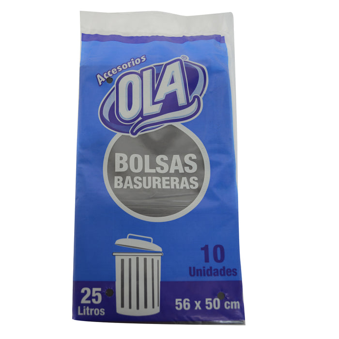 Ola Bolsas Basureras X 10 Unidades 56X50cm X 25 L