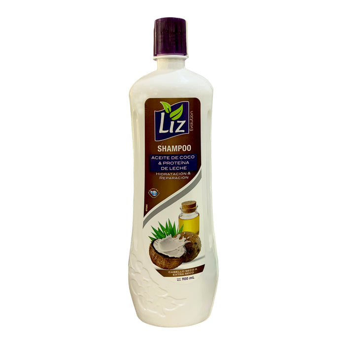 Shampoo Liz Aceite De Coco Y Proteína De Leche X 900Ml