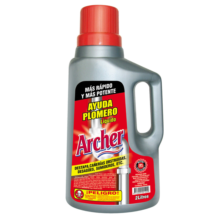 Archer Liquido Ayuda Plometo Destapa Cañerias X 2 L
