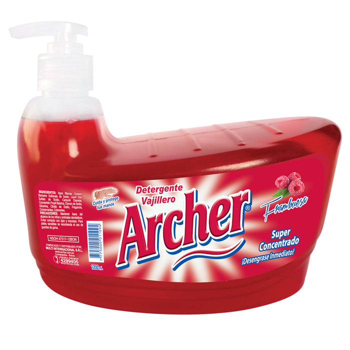 Archer Detergente Vajillero Frambuesa X 120Ml