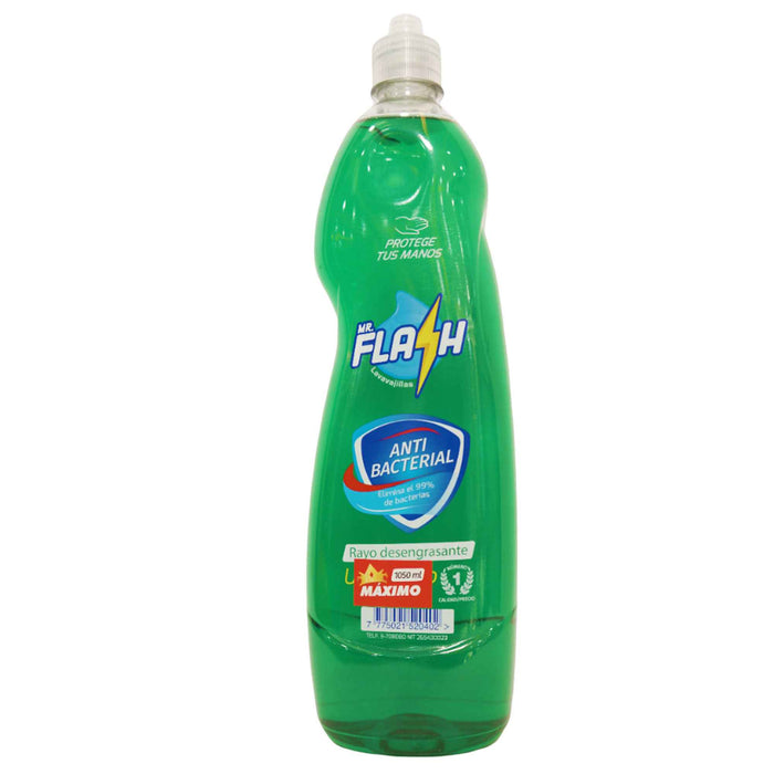 Mr Flash Lavavajillas Antibacterial Limon X 1000Ml