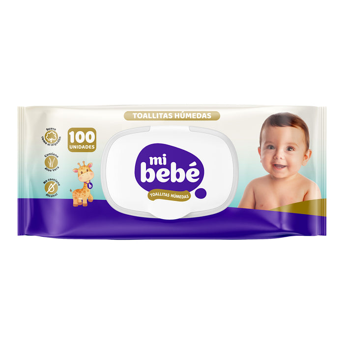 Toallitas Húmedas Mi Bebé X 100 Unidades