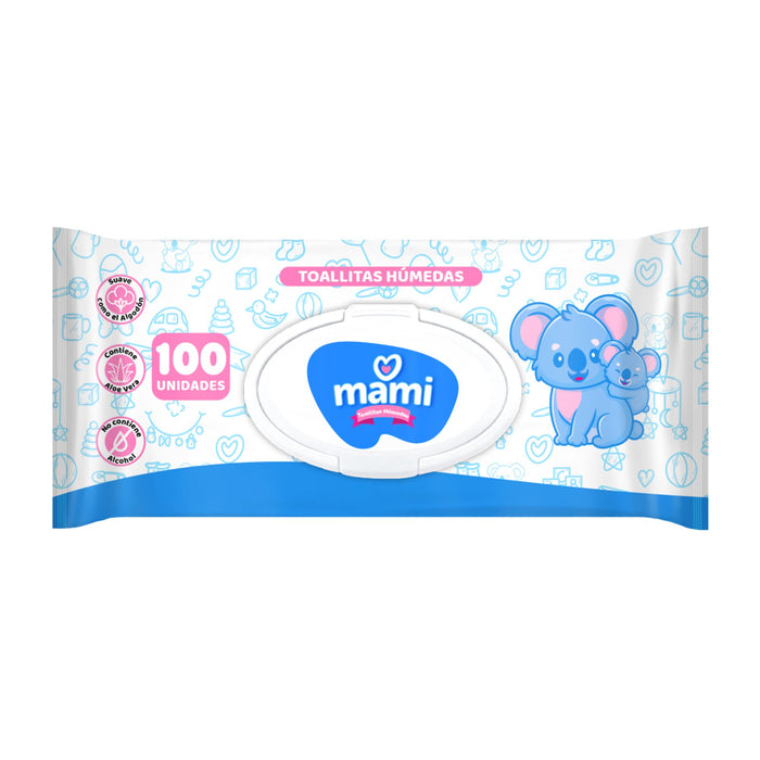 Toallitas Humedas Mami X 100 Unidades