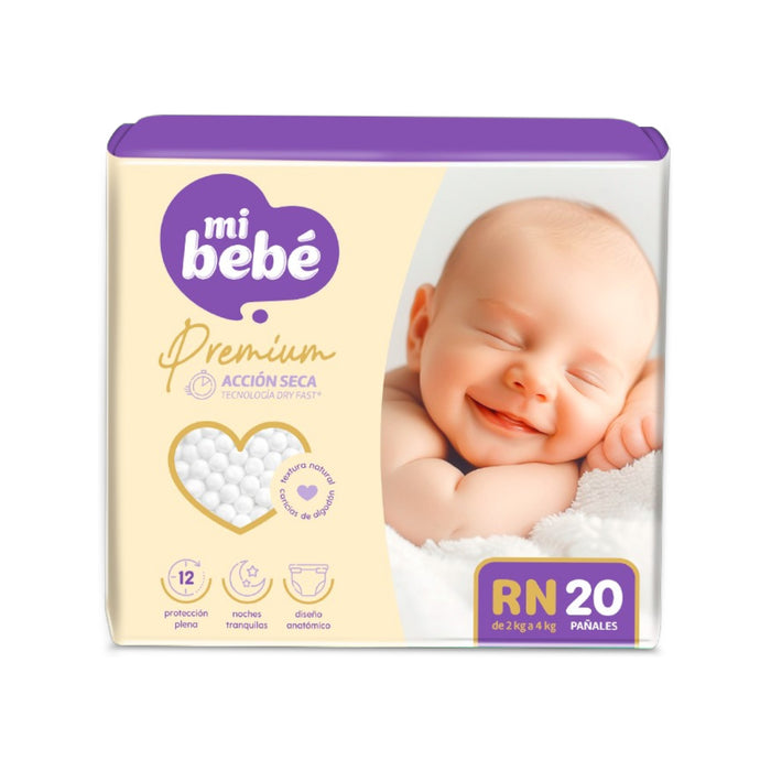 Pañal Mi Bebé Recién Nacido X 20 Unidades