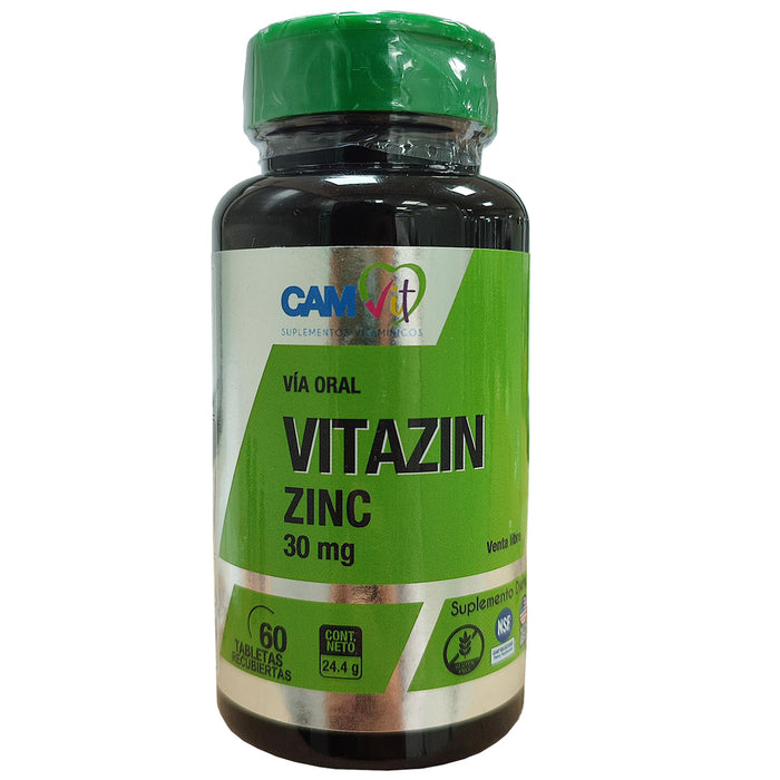 Vitazinc Zinc 30Mg Frasco X 60 Tabletas