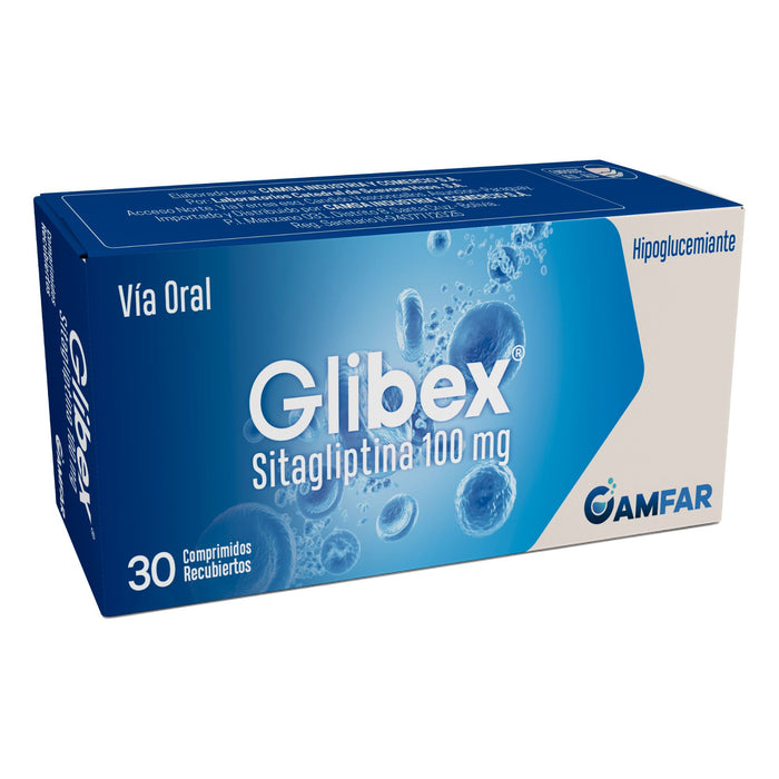 Glibex 100Mg Sitagliptina X Comprimido