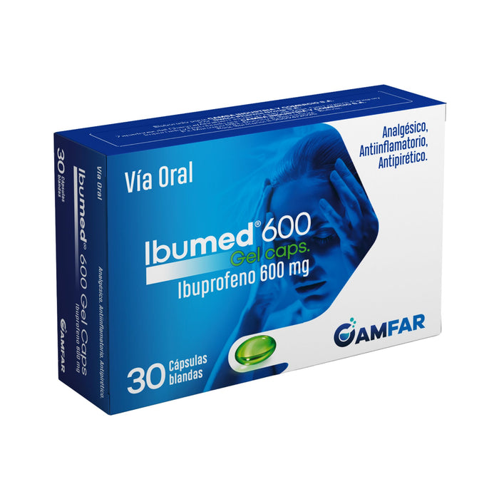 Ibumed 600Mg Ibuprofeno X Capsula Blanda