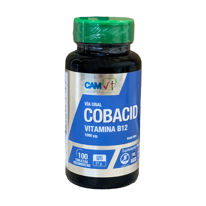 Cobacid Vitamina B12 1000Mcg X100 Tabletas