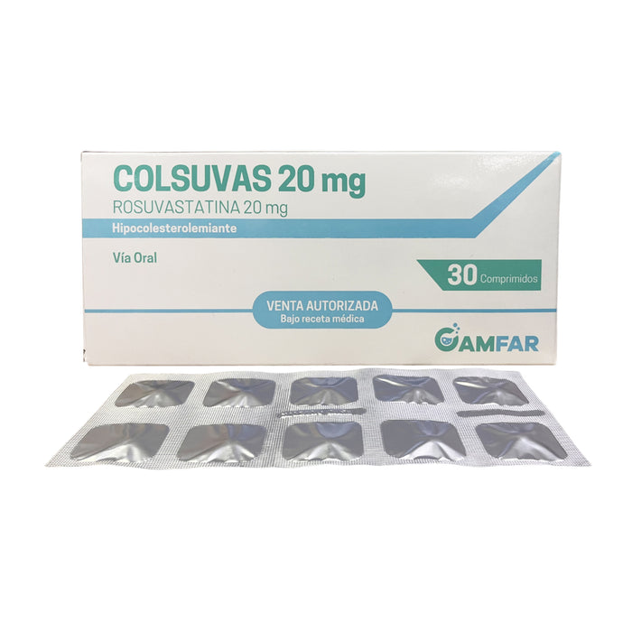 Colsuvas Rosuvastatina 20Mg X Comprimido