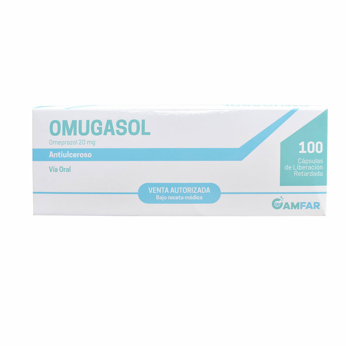 Omugasol 20 Mg Omeprazol X Cápsula Liberación Retardada