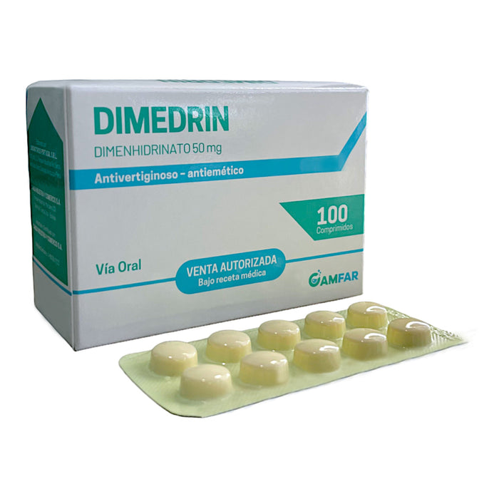 Dimedrin Dimenhidrinato 50Mg X Comprimido