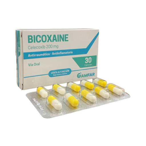 Cápsula de Celecoxib Bicoxaine 200mg.