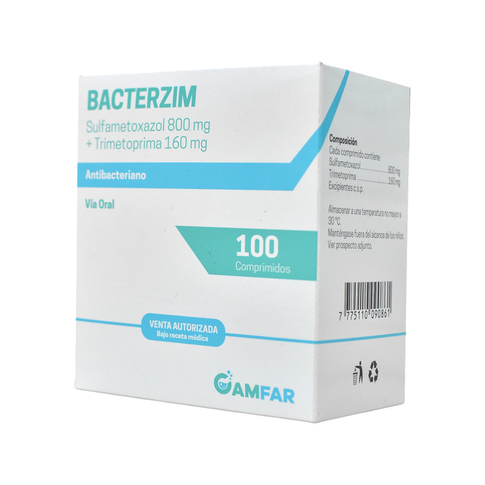 Bacterzim Sulfametoxazoltrimetoprima X Comprimido