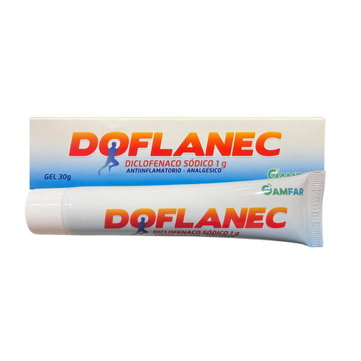 Tubo de gel Doflanec 1% Diclofenaco de 30g.