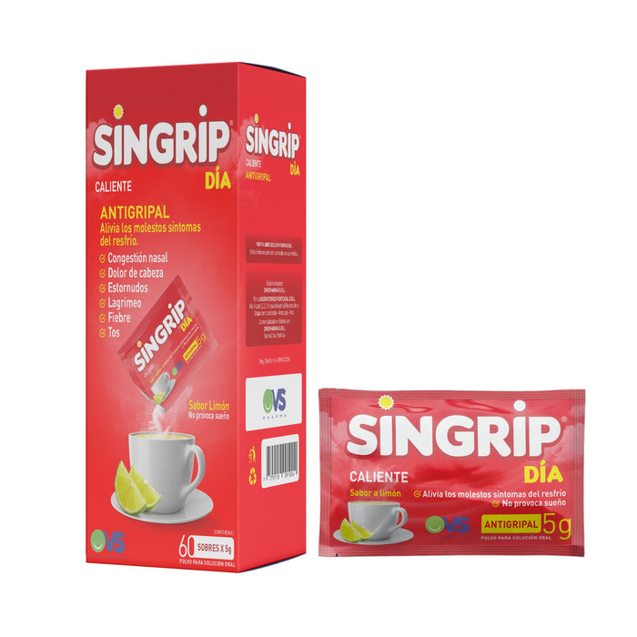 Singrip Día Sabor A Limon Antigripal X Sobre