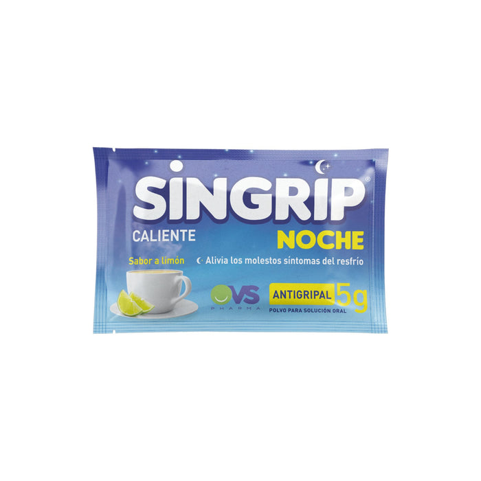 Singrip Noche Sabor A Limon Antigripal X Sobre