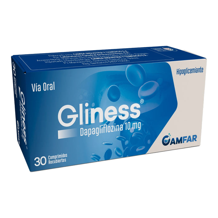 Gliness 10Mg Dapagliflozina X Comprimido