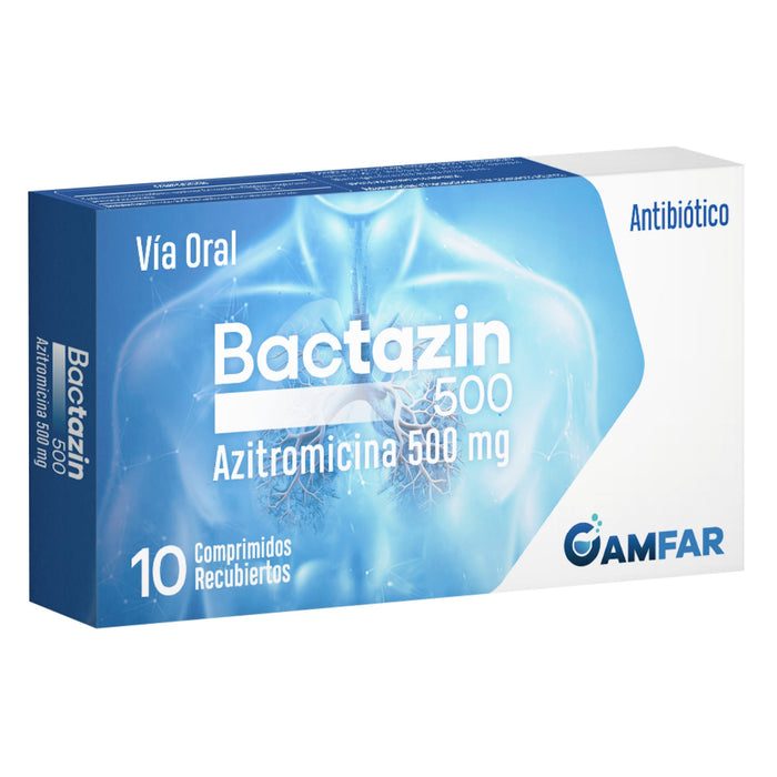 Bactazin 500Mg Azitromicina X Comprimido