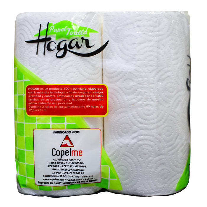 Papel Toalla Hogar Paquete X 2 Unidades