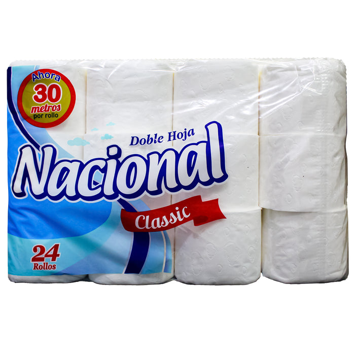 Nacional Papel Higienico Dh Classic Celeste Paquete X 24 Unidades