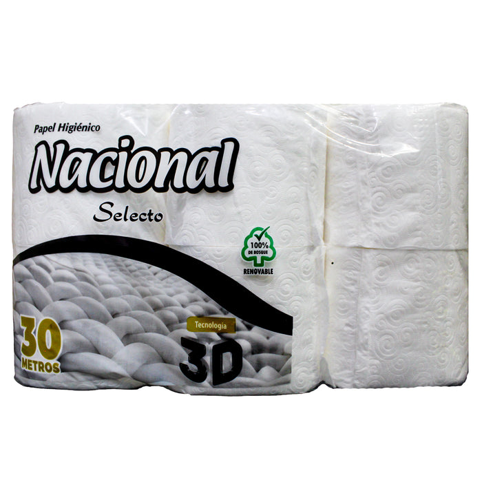 Nacional Selecto Papel Higienico Th 3D X 12 Unidades
