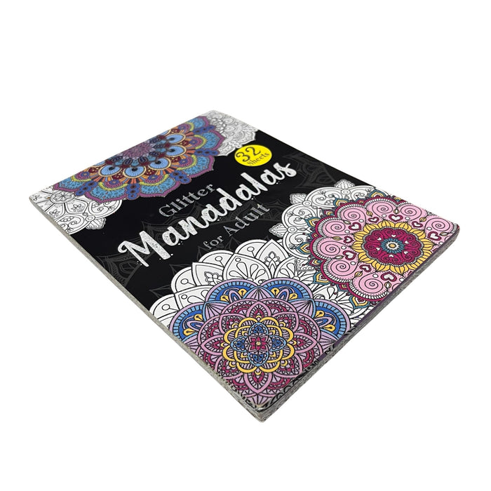 Libro Para Colorear Rito Glitter Mandalas For Adult X 32 Páginas