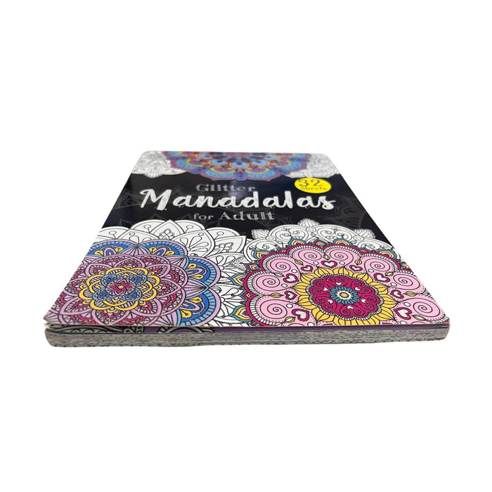 Libro Para Colorear Rito Glitter Mandalas For Adult X 32 Páginas