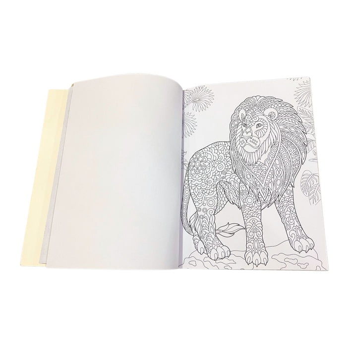 Libro Para Colorear Rito Therapy Antistress Animals X 24 Páginas