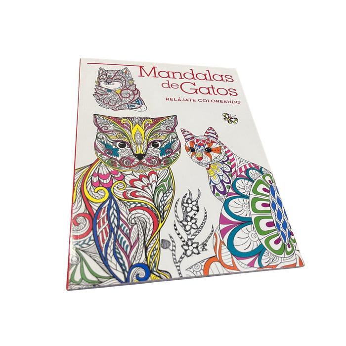 Libro Para Colorear Rito Mandalas De Gatos X 24 Páginas