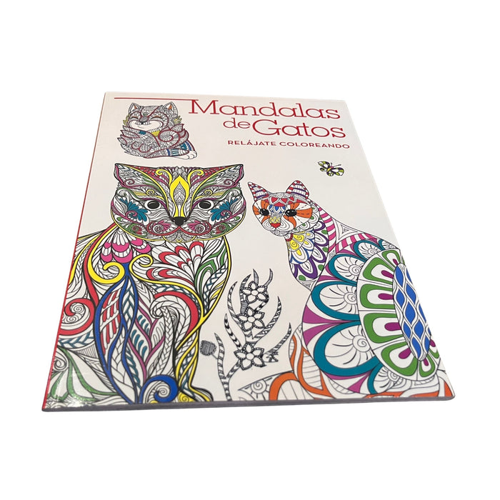 Libro Para Colorear Rito Mandalas De Gatos X 24 Páginas