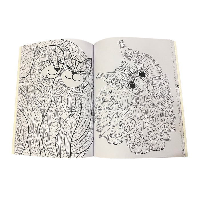 Libro Para Colorear Rito Mandalas De Gatos X 24 Páginas