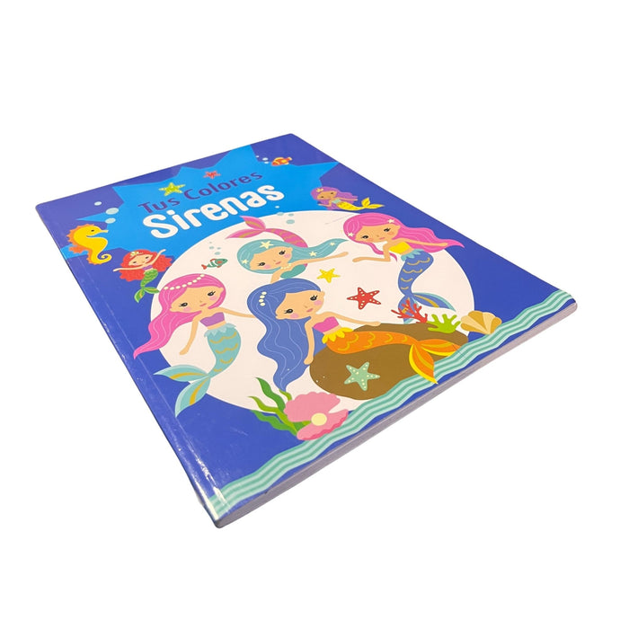 Libro Para Colorear Rito Tus Colores Sirenas X 32 Páginas