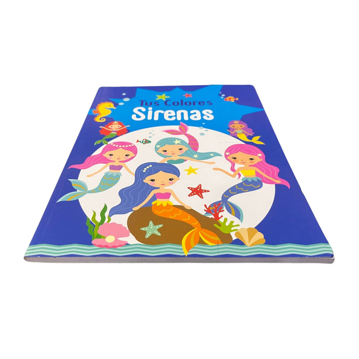 Libro Para Colorear Rito Tus Colores Sirenas X 32 Páginas