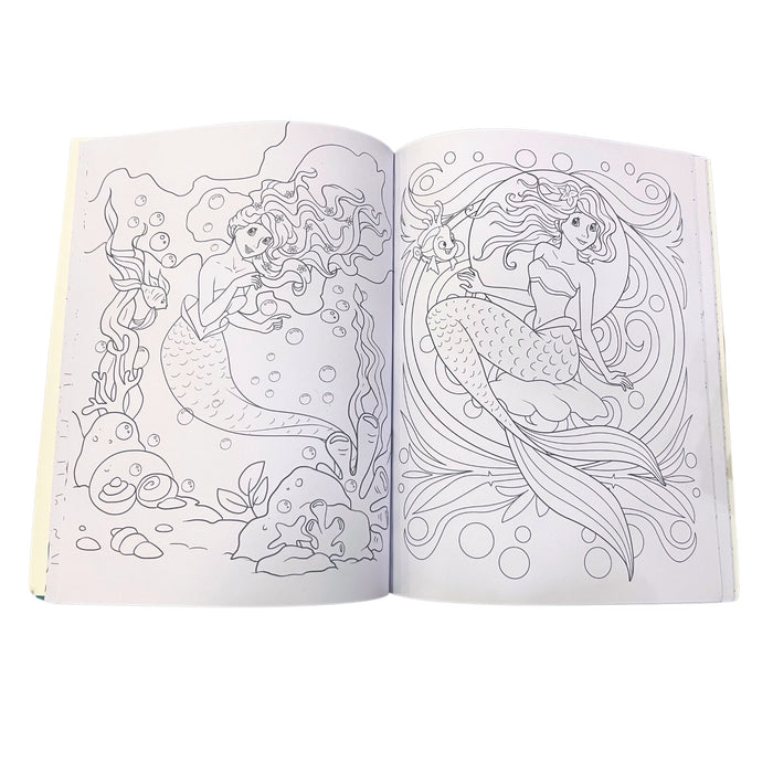 Libro Para Colorear Rito Tus Colores Sirenas X 32 Páginas