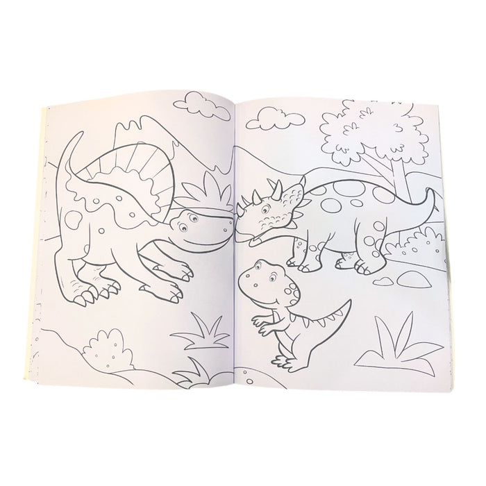Libro Para Colorear Rito Tus Colores Dinosaurios X 32 Páginas