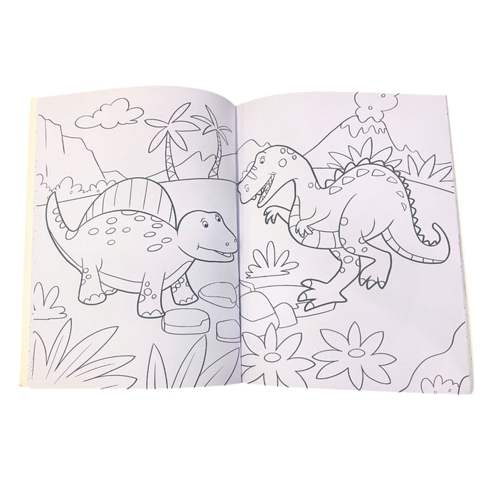Libro Para Colorear Rito Tus Colores Dinosaurios X 32 Páginas