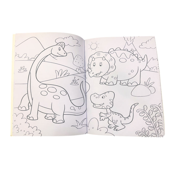 Libro Para Colorear Rito Tus Colores Dinosaurios X 32 Páginas