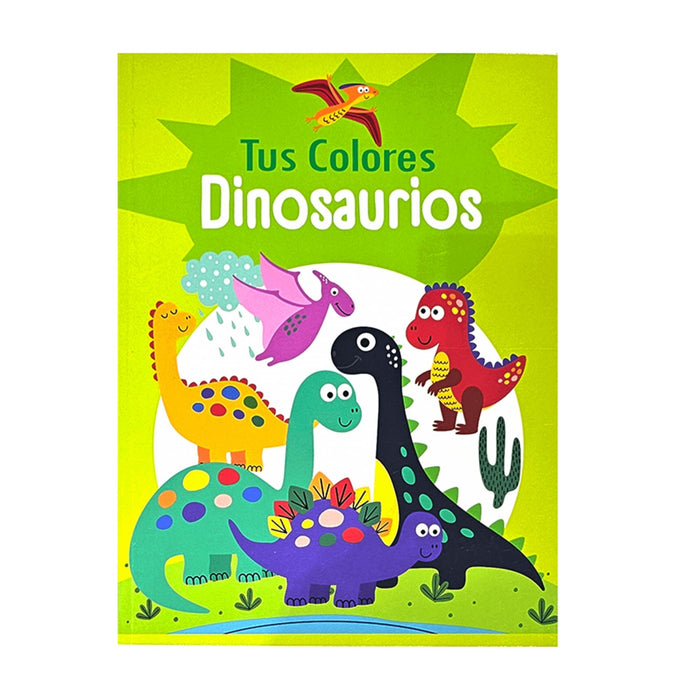 Libro Para Colorear Rito Tus Colores Dinosaurios X 32 Páginas