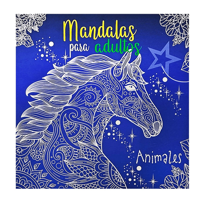 Libro Para Colorear Rito Mandalas Animales Para Adultos X 24 Páginas