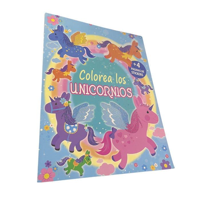 Libro Para Colorear Rito Los Unicornios X 24 Páginas + 4 Stickers