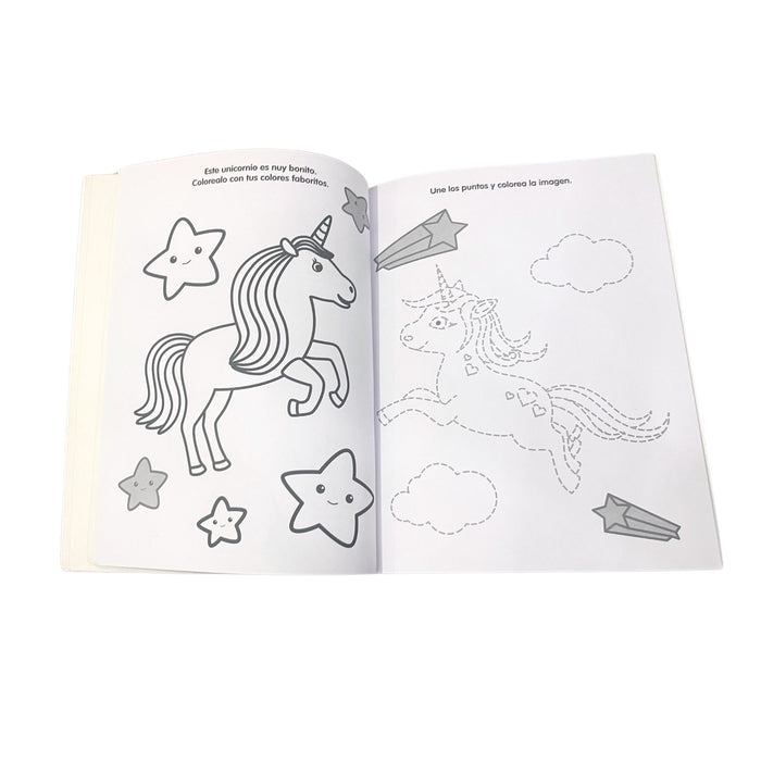 Libro Para Colorear Rito Los Unicornios X 24 Páginas + 4 Stickers