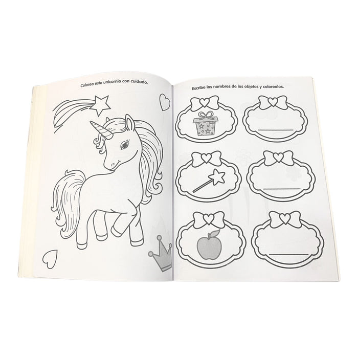 Libro Para Colorear Rito Los Unicornios X 24 Páginas + 4 Stickers