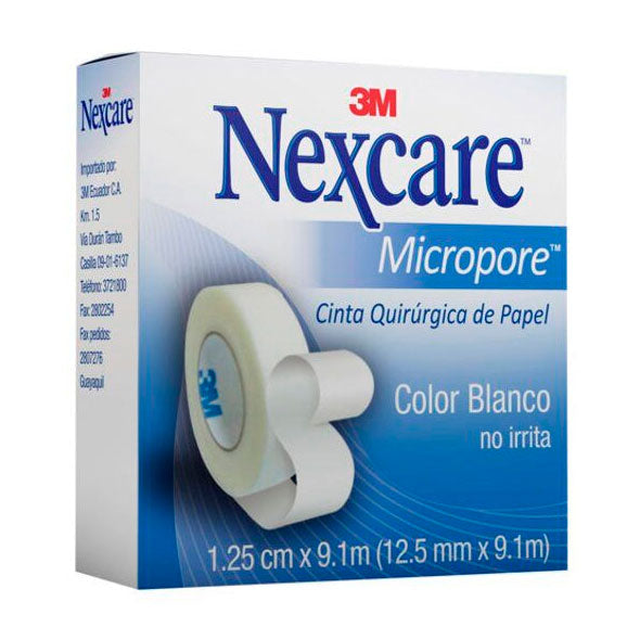 Nexcare Micropore Blanco 3M 1 2