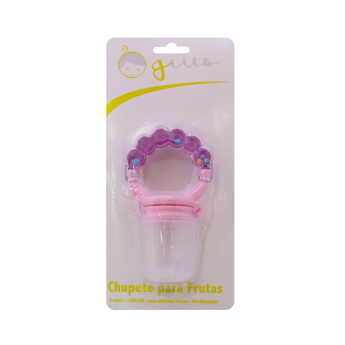 Chupete Para Frutas Gius Rosado 6M+