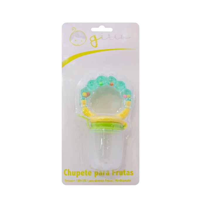 Chupete Para Frutas Gius Verde Con Amarillo 6M+