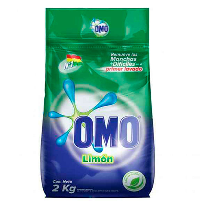 Omo Detergente Limon X 2Kg